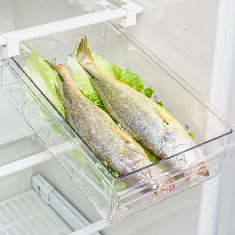 HKStorage Hộp Đựng Tủ Lạnh Hộp Bảo Quản Loại Treo Và Kéo Cho Thú Cưng Trong Suốt Loại Ngăn Kéo Hộp Phân Loại ĐỰNG TRỨNG Và Trái Cây Nhà Bếp
