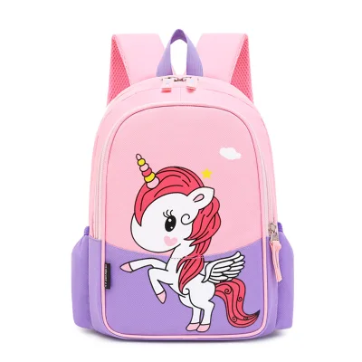 Johnn fashion Backpacks unicorn children's school bag cartoon kindergarten student school bag boy and girl backpack 2021 new