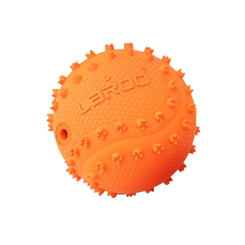 HamshMoc Squeaky Dog Toys Pet Durable Rubber Molar Chew Ball with Sound for Interactive Throwing Training Fetch Toy for Small Medium Dogs