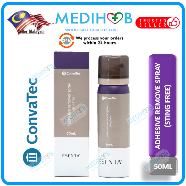 [NEW PACKAGING] CONVATEC ESENTA / NILTAC ADHESIVE REMOVER SPRAY 50ML
