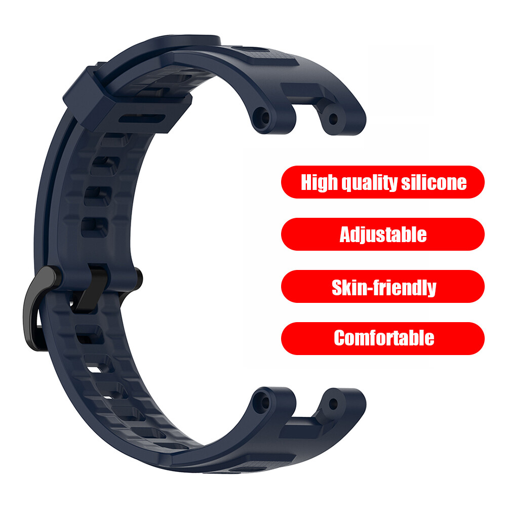 Silicone Watch Strap Band Replace for Huami Amazfit T-Rex Pro/Amazfit T-Rex