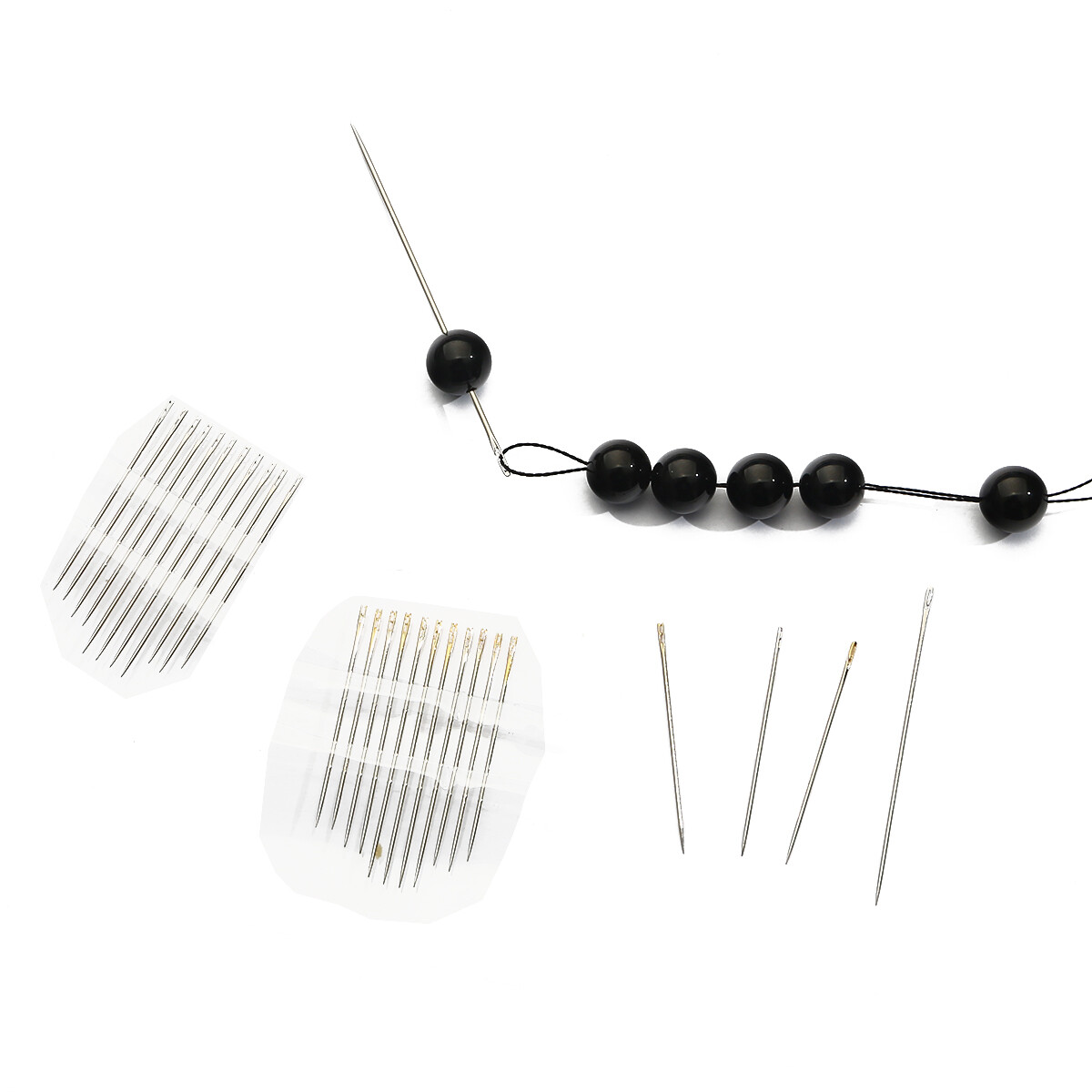 Kim Mù Đa Kích Cỡ, Kim Thép Không Gỉ Kim Khâu Tay Darning Dụng Cụ Thêu, Mở Bên Cho Kim Tự Làm