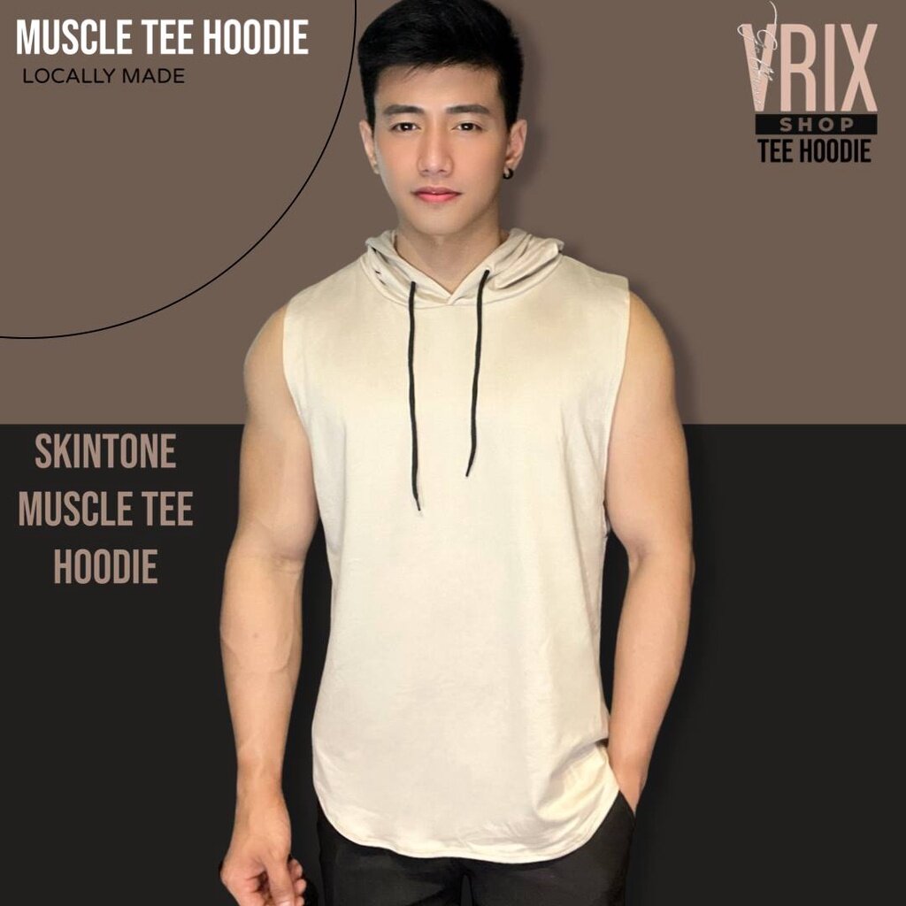 MUSCLE TEE HOODIE BY VRIX SHOP Lazada PH