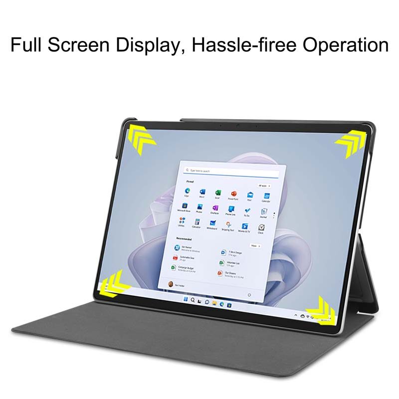 PU leather flip case for Microsoft Surface Pro 9 cover SurfacePro9 Pro9 13 inch protective casing