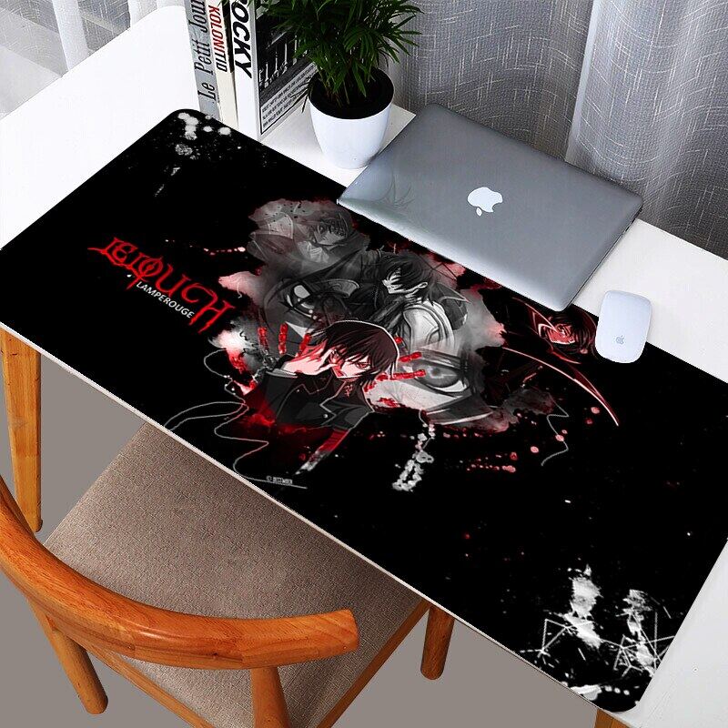 Large Mouse Pad Locking Edge Washable Rubber Mousepad Anime Code Geass
