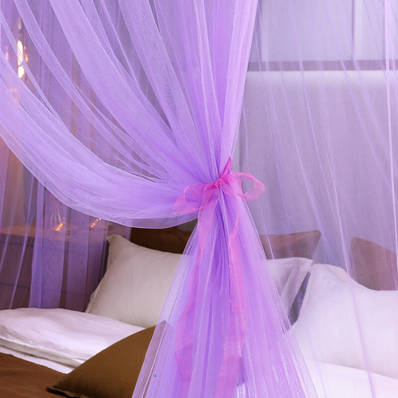 HANGDIAN【Miễn phí vận chuyển】Màn chống muỗi phòng ngủ HANGDIAN【Miễn phí vận chuyển】 kiểu tầng ba cửa cho giường đơn, giường đôi có khung