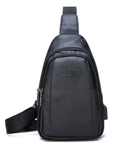 JEEP BULUO Mens Chest Sling Bag Travel Hiking Cross Body Messenger