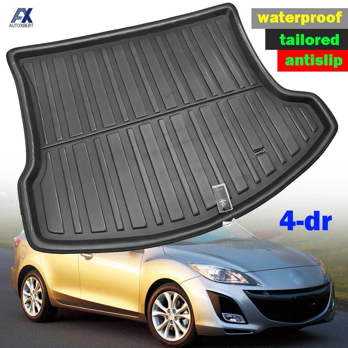 Car cargo boot lior mazda 3 bl 4 door sedan saloon 2009 2010 2011 2012 2013 tray rear trunk floor mat carpet car styling