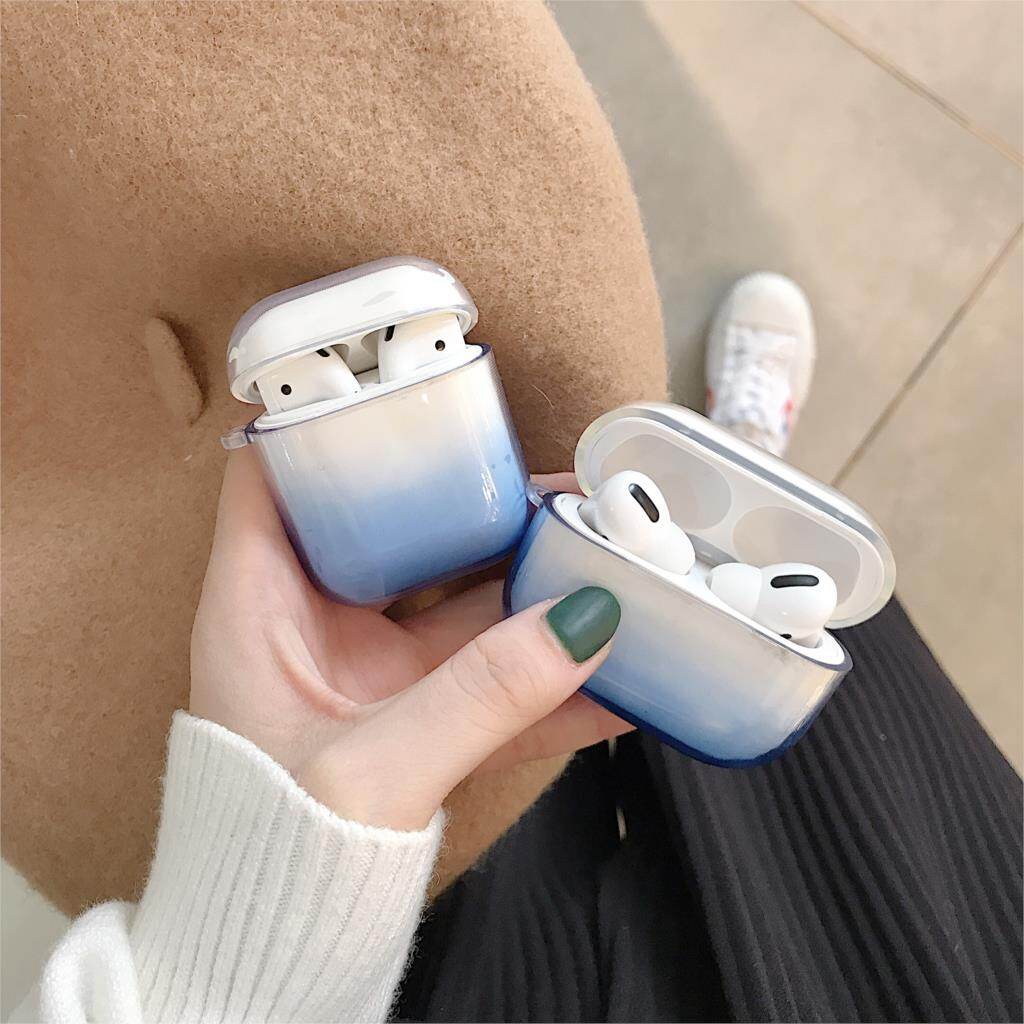 Ốp TPU Trong Suốt Màu Kẹo Ngọt Chuyển Sắc Cho Apple AirPods Pro 2 Vỏ Bảo Vệ Tai Nghe Không Dây Vỏ Silicon Mềm Cho Airpods 3/2/1/Pro