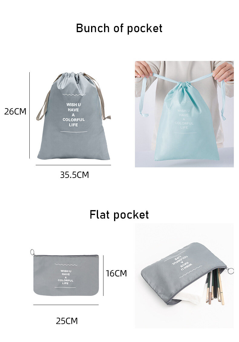 JJT [Miễn Phí Vận Chuyển]Hộp đựng đồ, túi đựng đồ đa năng túi lưu trữ có thể gấp lại Túi vệ sinh, quần áo, giày dép Túi dự trữ