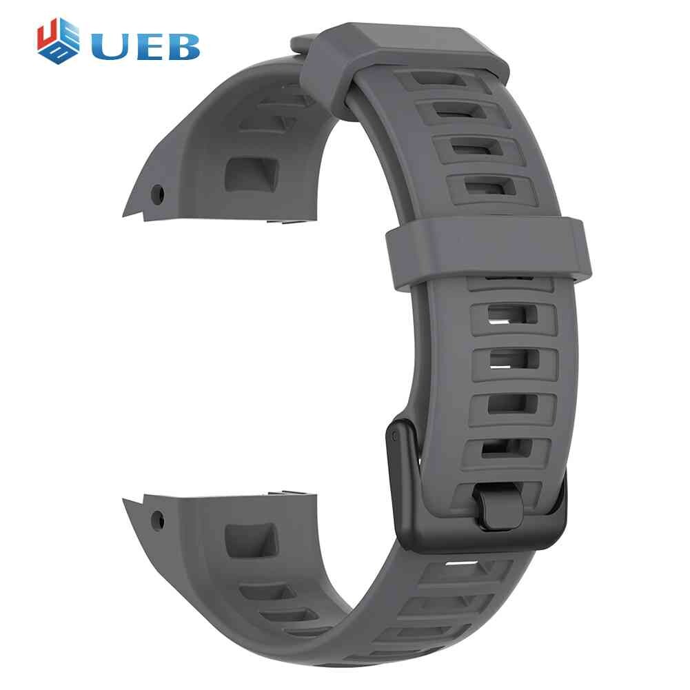 Silicone Watchband Bracelet Strap w/Buckle for Garmin Instinct Smartwatch