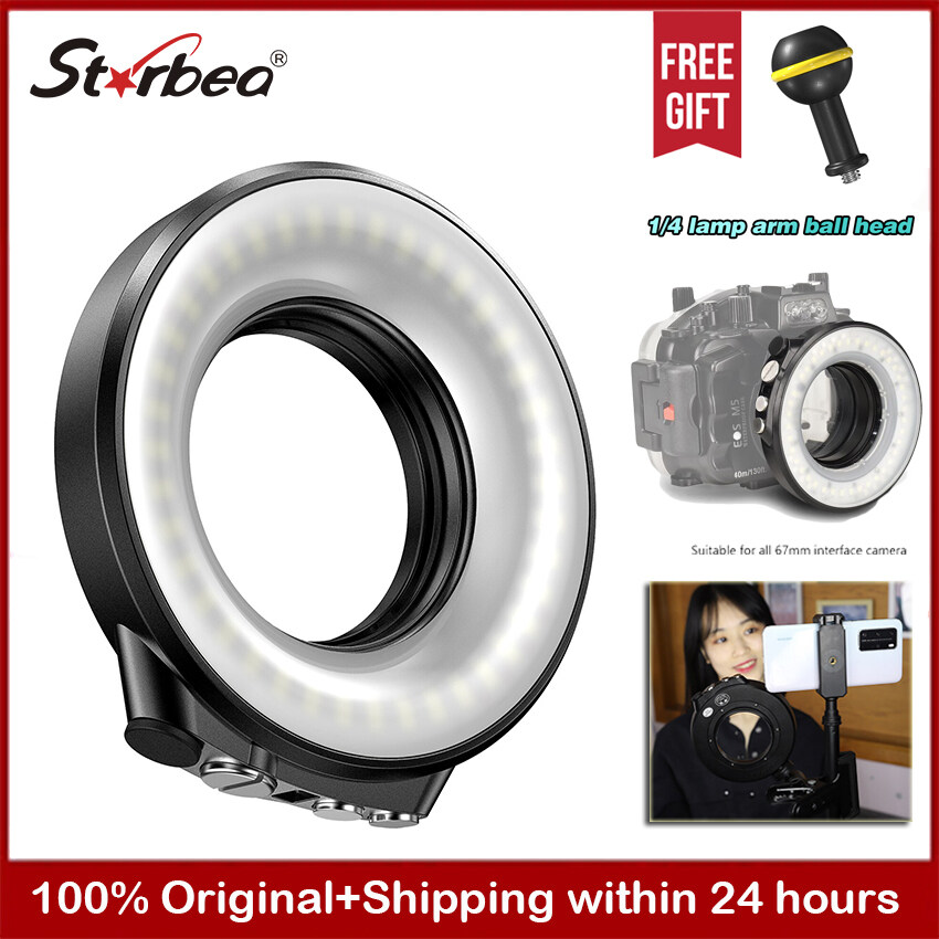 Seafrogs Underwater Ring Light Waterproof 130ft/40M Camera Fill Lights