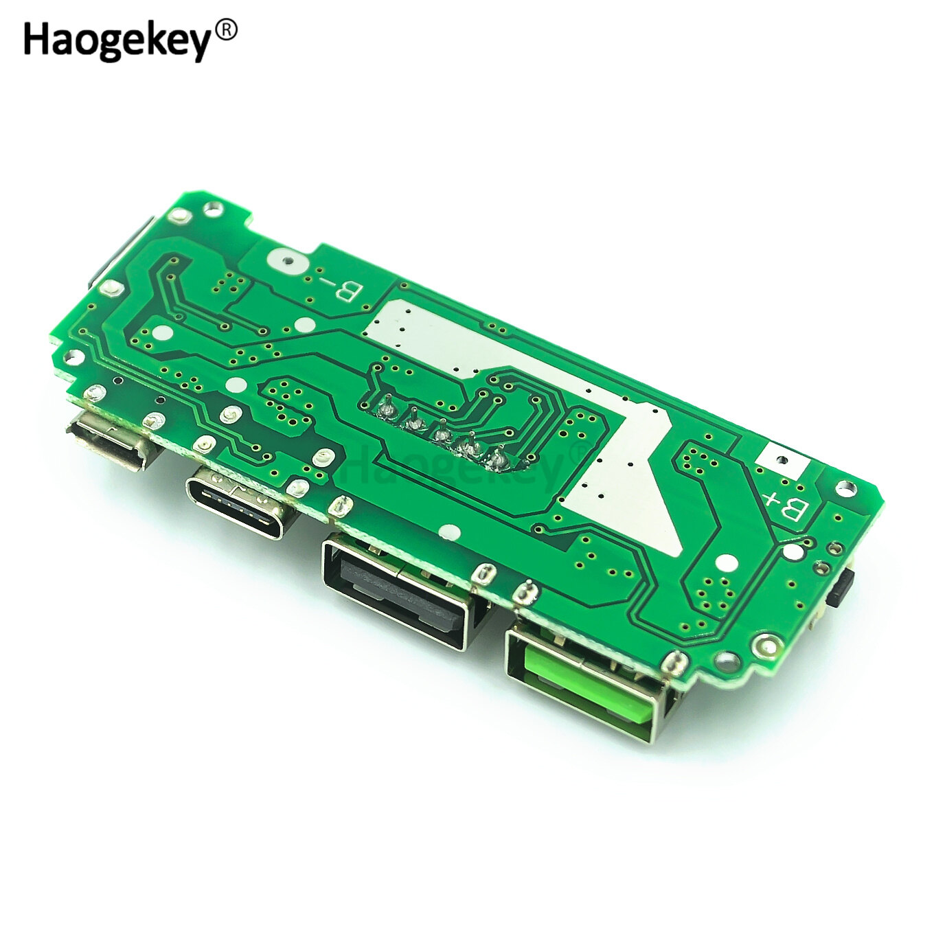 USB kép đèn Led 5V 2.4A Micro/Type-C ngân hàng năng lượng USB di động 18650 mô-đun Sạc Bộ Sạc Pin Lithium bảng mạch bảo vệ