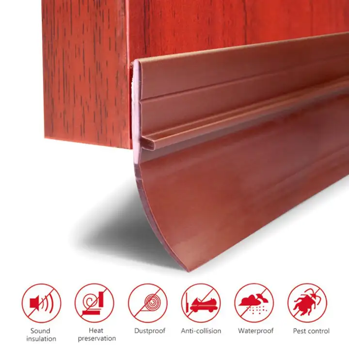 Teepao Door Weatherstrip Adhesive Door Bottom Seal Rubber Strip