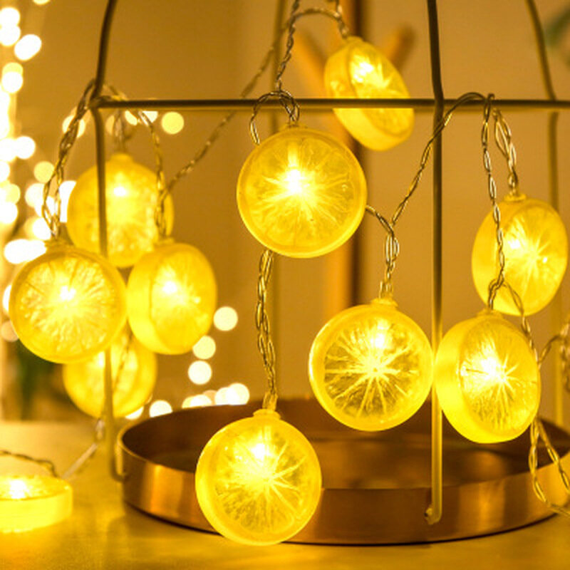 【Lightingeverthing】 Đèn Trang Trí Lát Chanh 2M 10 LED Lưới Sao Dây Chạy Bằng Pin Ánh Sáng Màu Đỏ Trang Trí Phòng Phong Cách Ins, Trang Trí Nhà Tiệc Giáng Sinh Đám Cưới LED Chuỗi