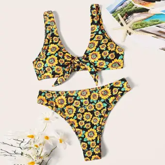 sunflower bathing suit two piece