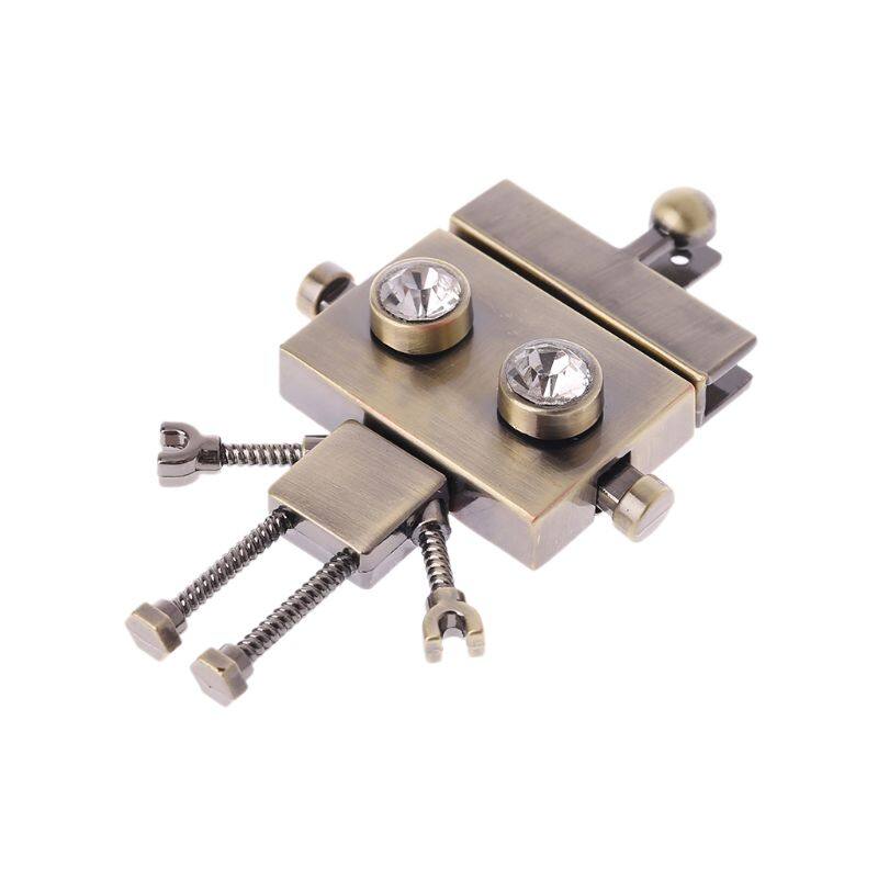Robot Shape Clasp Turn Lock Twist Locks Metal Hardware For DIY Handbag Shoulder