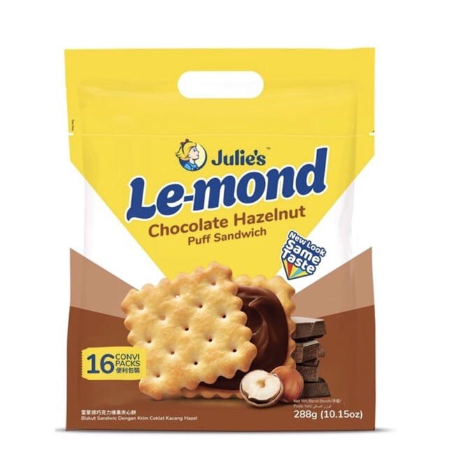 Julie’s Lemond Lemon/Cheddar Cheese/Chocolate Hazelnut (170g288g
