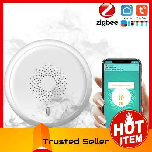 Smart Home Wireless ZigBee Smoke Sensor for Detecting smoke fire Security Alarm