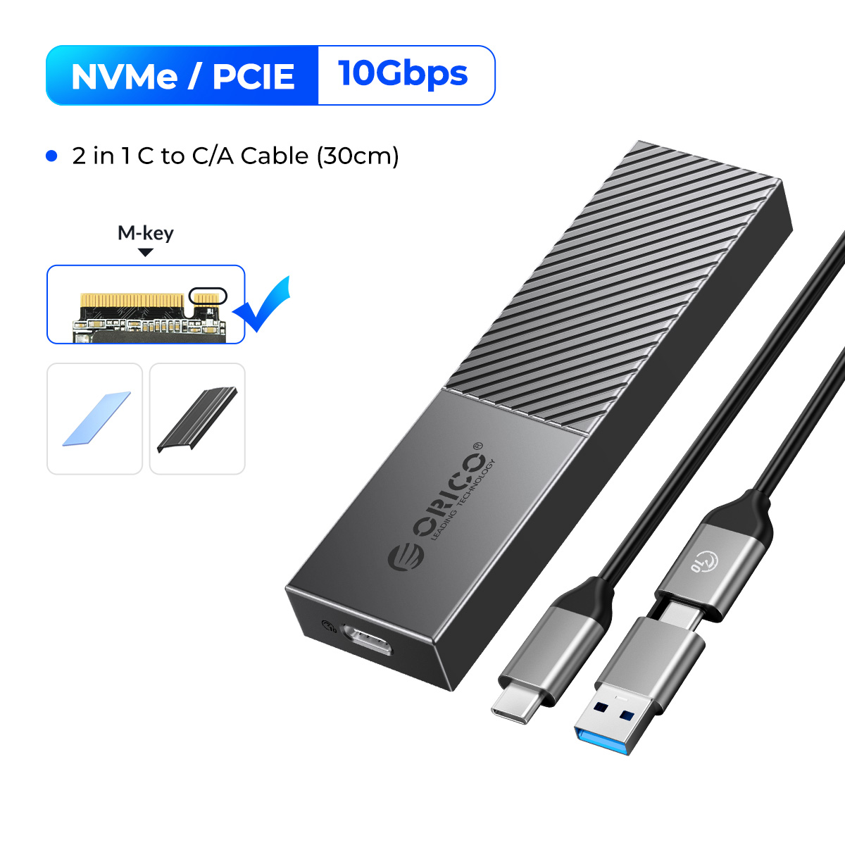 Rat Trap Unitek M.2 NVMe SSD Enclosure - 10Gbps USB 3.2, Tool-Free ...