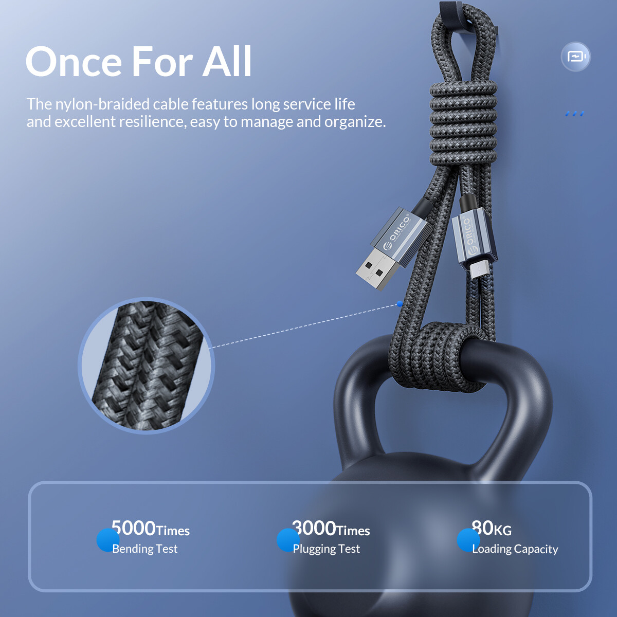 ORICO Micro USB Charging Cable USB A to Micro Android Charger Cable Data Cable