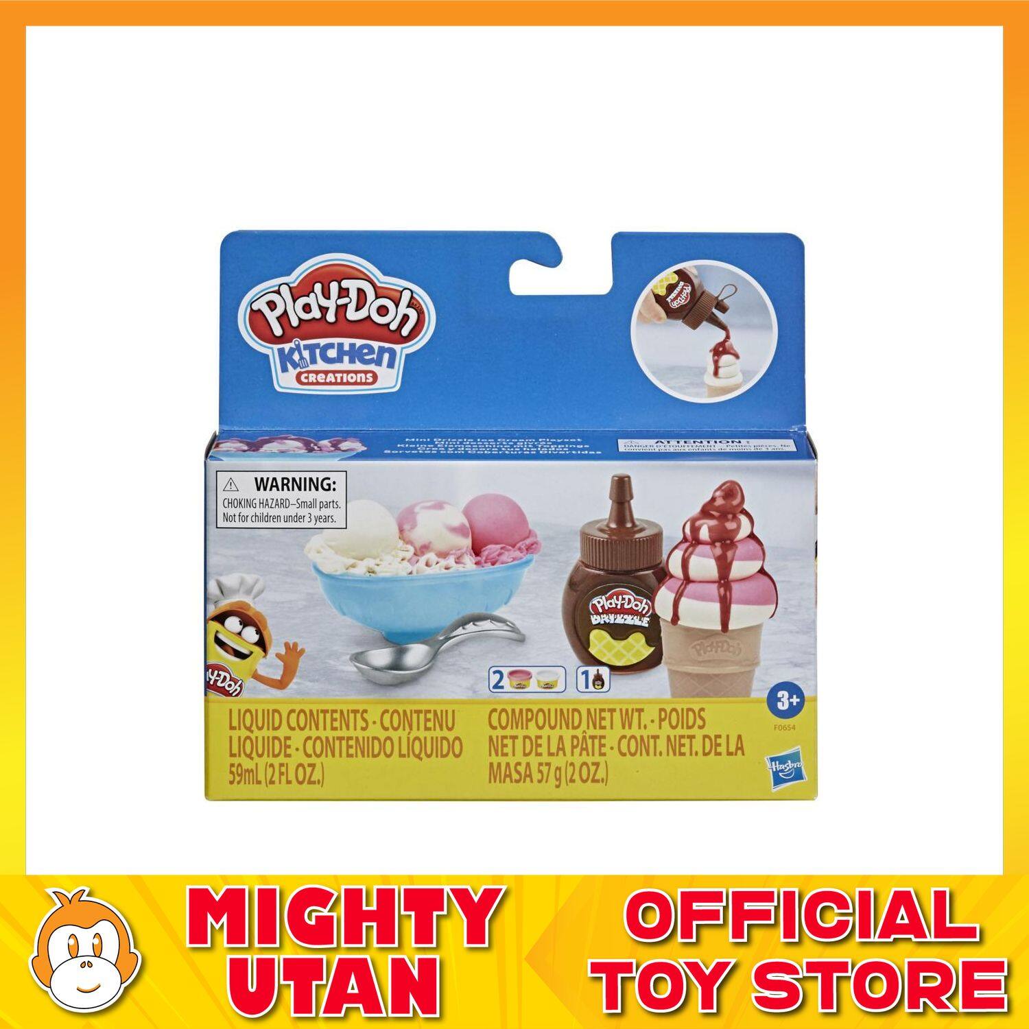 [Original] PlayDoh Kitchen Creations Mini Drizzle Ice Cream Playset
