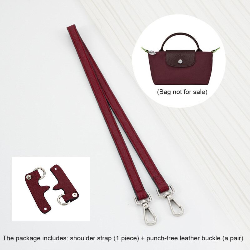 For Longchamp Mini Bag Shoulder Strap Women Tote bag Strap Underarm Replaceable bag Strap Wallet DIY Bag transform Accessories