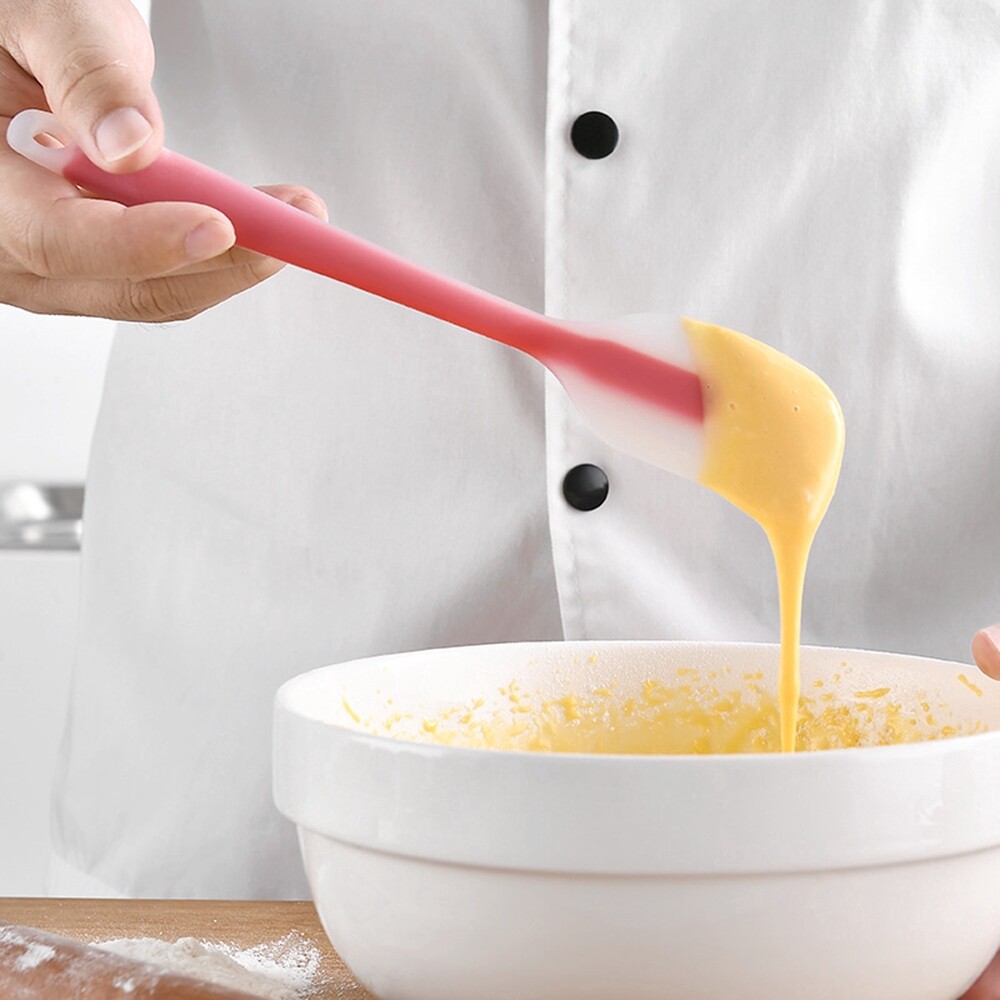 sanhe 1PC Silicone Cookies Pastry Making Spatula Cake Baking Tool Cake Forming Scraper Home Tool