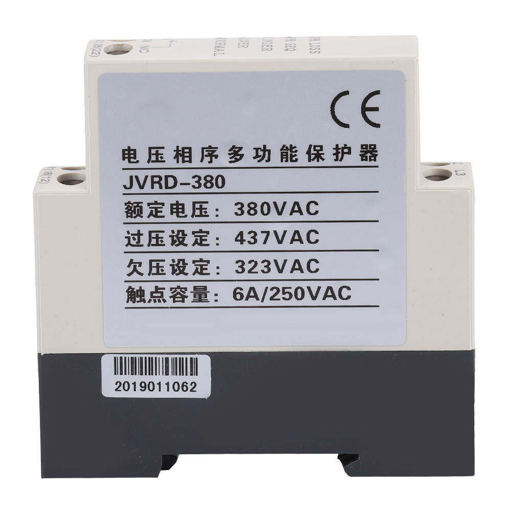 JVRD-380 Phase Sequence Relay Phase Sequence Protection Relay Monitoring Voltage Control Device 380VAC