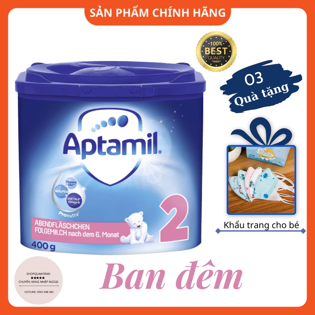 Sữa Aptamil Đức ban đêm cho bé hộp 400g