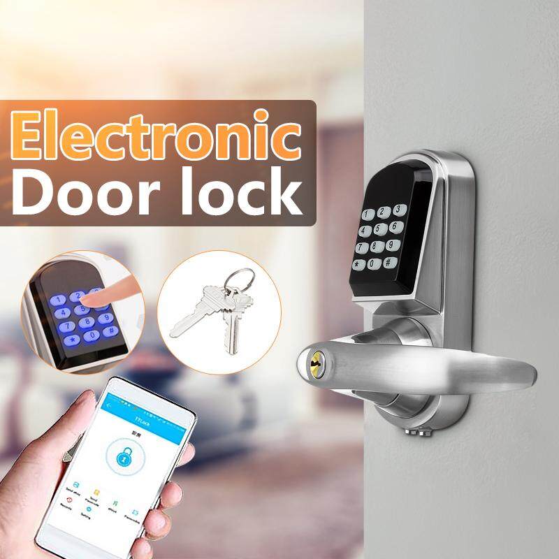 【Free Pengiriman + Flash Deal】keyless Bluetooth Kunci Kata Sandi Bantalan Elektronik Rumah Masuk Keamanan Brankas