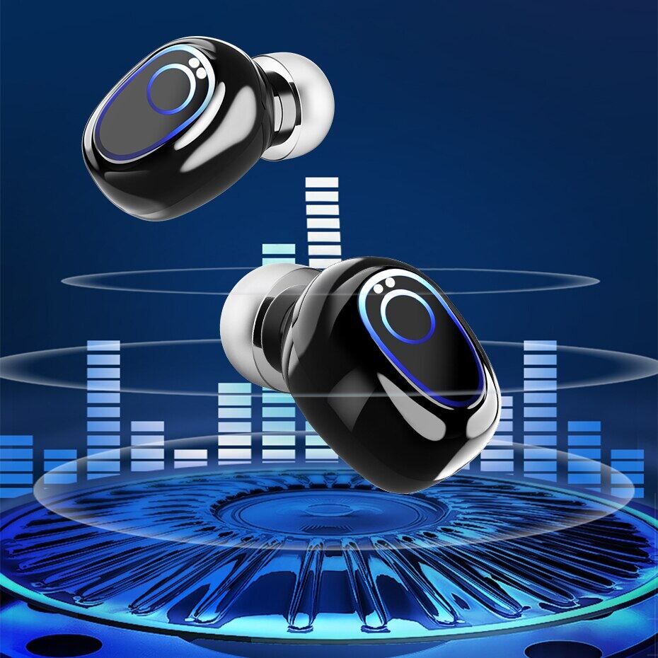 Tai Nghe Không Dây TWS Tai Nghe Bluetooth 5.1 Tai Nghe Thể Thao Chống Nước Âm Thanh Nổi Tai Nghe Nhét Tai Có Mic Hộp Sạc 10000MAh