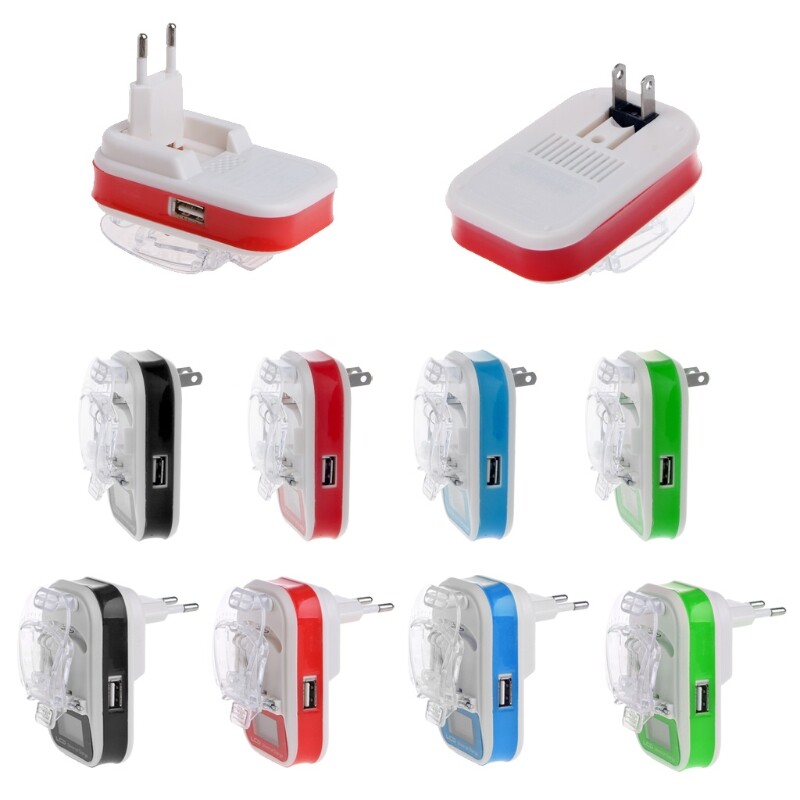 Bộ Sạc Pin Đa Năng USB Màn Hình Chỉ Báo LCD Phích Cắm EU/US Dành Cho Điện Thoại Di Động