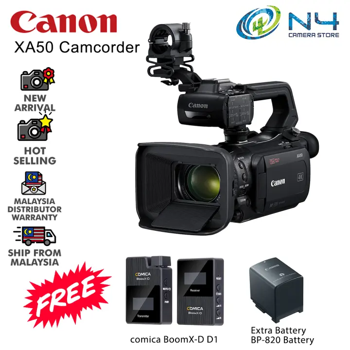 Canon Xa50 X A50 Compact Full Hd Camcorder With Sdi Hdmi And Composite Output Lazada