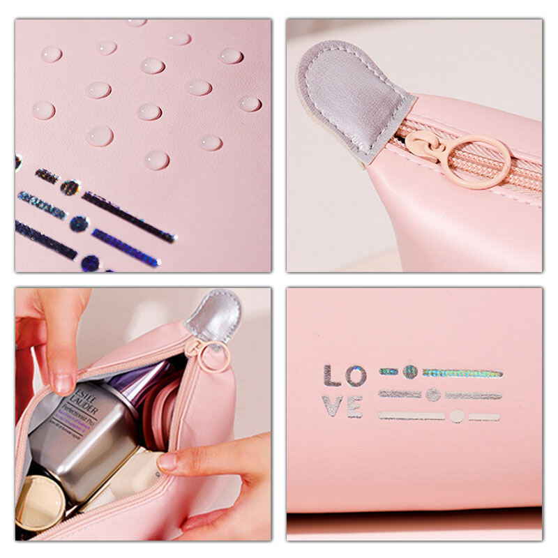 Deere Jack New makeup bag dumpling bag waterproof makeup bag Toiletry bag Convenient handheld storage bag candy color makeup bag