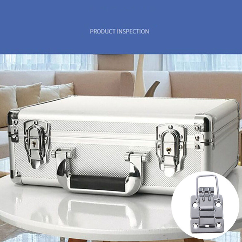 Sissi 2Pcs Stainless Steel Chrome Toggle Latch For Chest Box Case Suitcase Tool Clasp