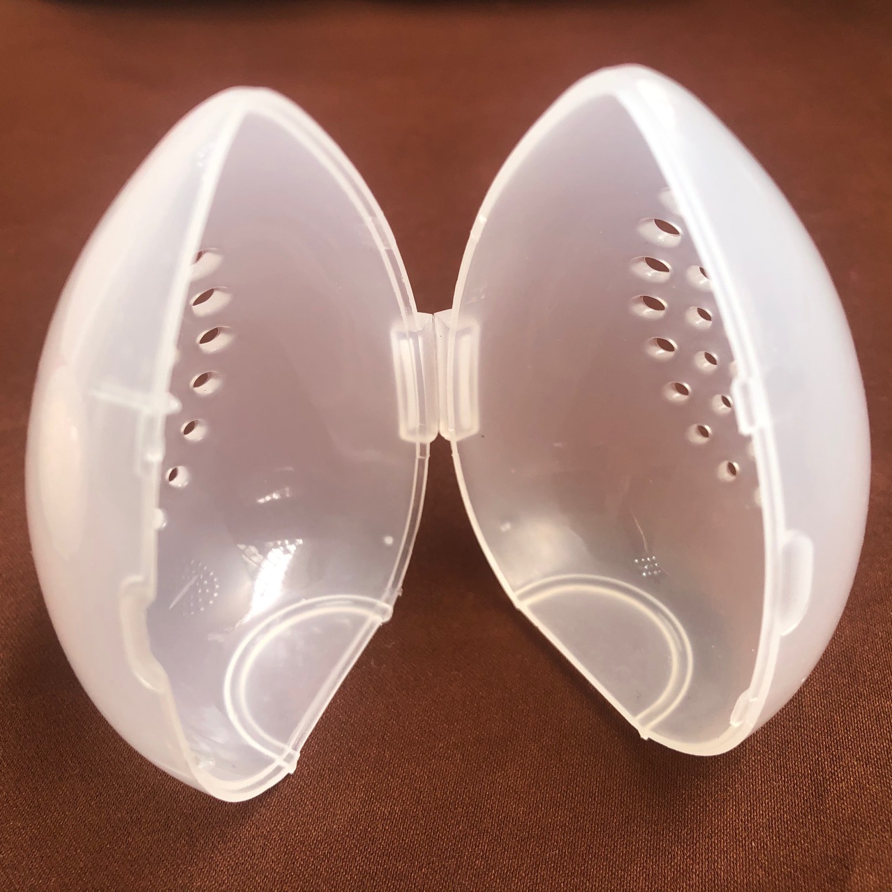 Hộp Đựng Xốp WOOLOVE Beauty Hộp Đựng Mút Trang Điểm, Hộp Sấy Khô Thoáng Khí Trong Suốt Hình Quả Trứng Rỗng