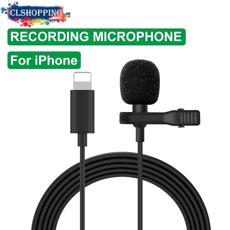 Micro Mini Cho Iphone Micro Chống Sét Micro Cài Áo Kẹp Ghi Âm Microfonoe