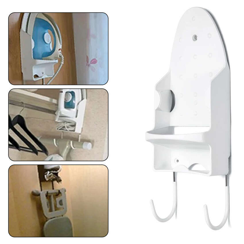 Ironing Board Hanger Wall Mounted Iron Board Holder Wall Mounted, Ironing Board Hanger Over Door Iron Board Hooks Storage