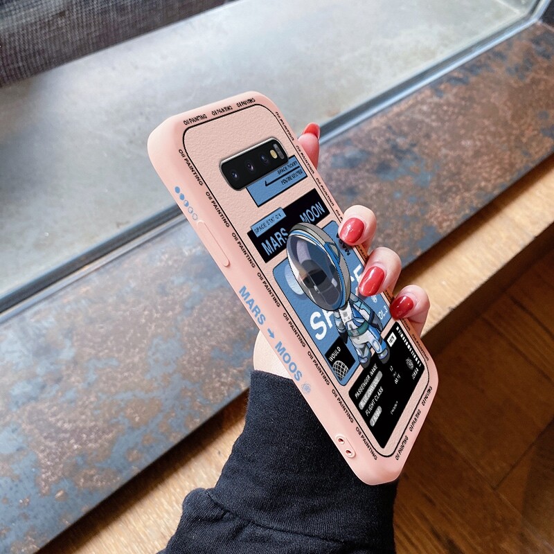 For Samsung galaxy S10 4G S10 5G S10E S10 Lite S10 Plus S9 Plus Case with Mars Moon Space NASA shockproof soft thin Back Cover Liquid Silicone Pattern Camera Full Lens protector cases phone casing