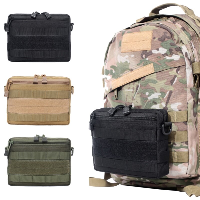 EDC Tactical Nylon Molle Utility Organizer Pouch Tool Bag Vest Waist Pouch Storage Bag Waterproof Field Sundries Bag
