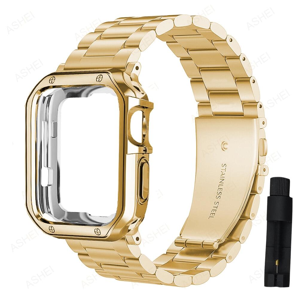 Gold apple watch case on sale 42mm