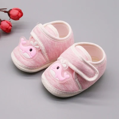 Oyamerbaby Baby Boy Girl Cartoon Pattern Casual Cotton Soft Sole Shoes First Walkers