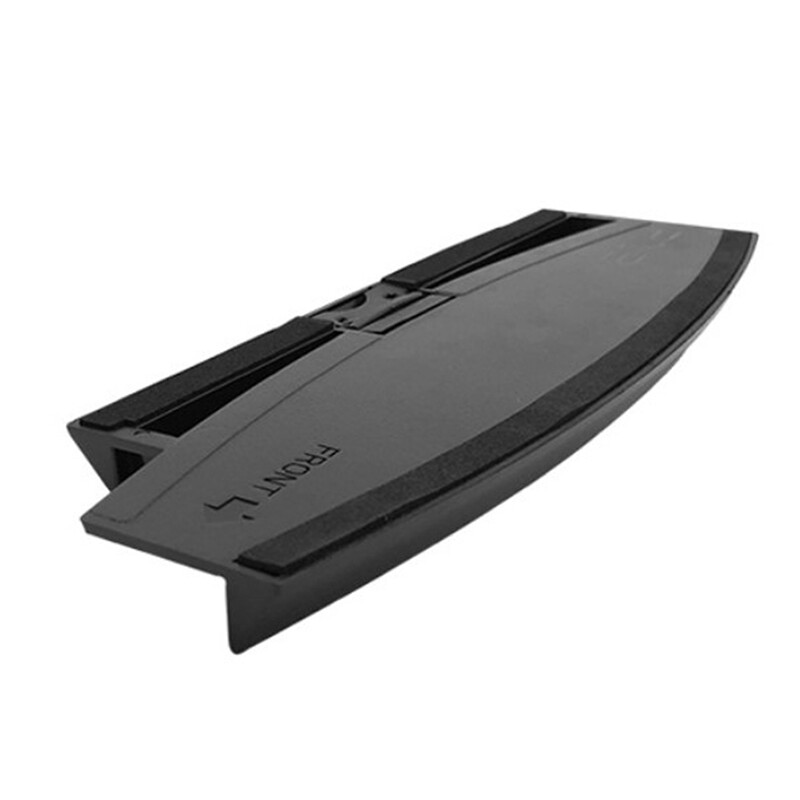 huwobei3792797 Vertical Stand Holder Hold Dock Plastic bracket Base for PS3 Slim console Black