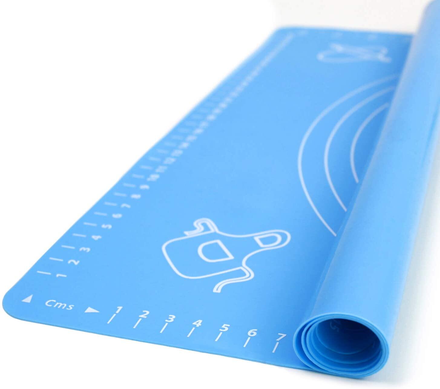 blue silicone baking mat