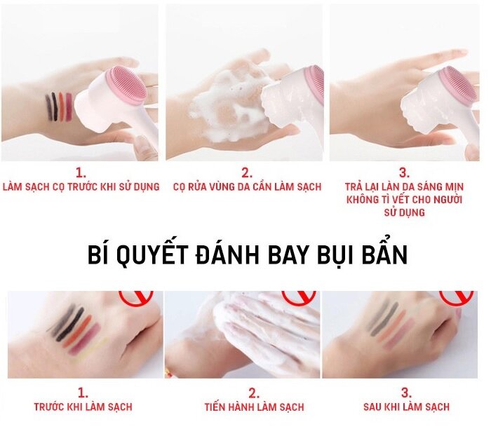 [HCM]CÂY RỬA MẶT 2 ĐẦU CLEASING BRUSH
