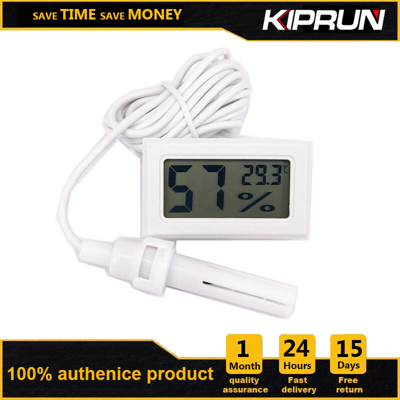 [Ready stock] KIPRUN Mini Convenient Digital LCD Thermometer Sensor Hygrometer Gauge Refrigerator Aquarium Monitoring Display Humidity Detector