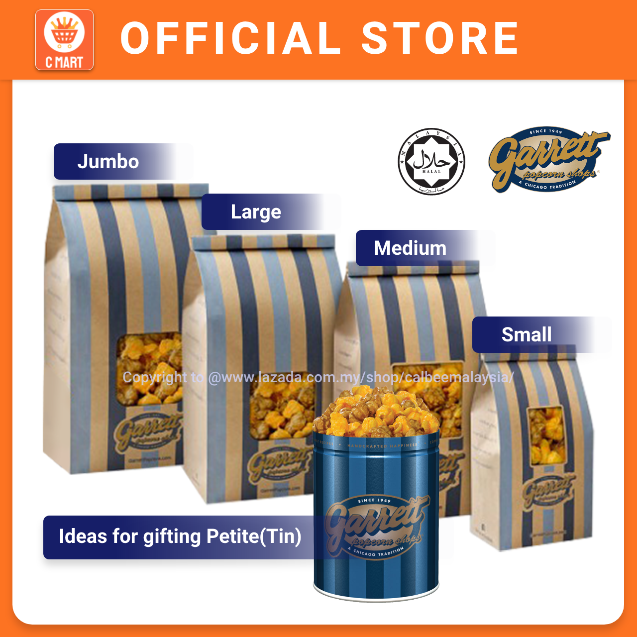 Garrett Caramel Popcorn (Mix / CheeseCorn / CaramelCrisp / Plain ...