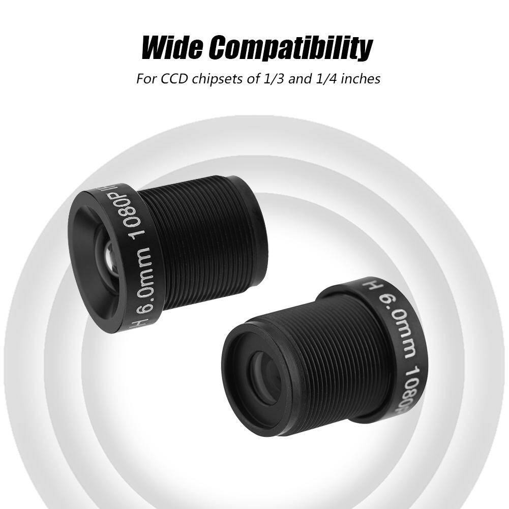 6Mm Ống Kính Máy Quay CCTV 2MP 58 ° Xem Camera An Ninh IR Ống Kính