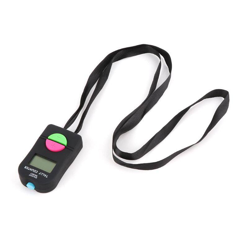 ✪【Fine5-Store】【Available】 Electronic Hand Clicker Counter 0-9999 Digital Tally Counter LCD Display Compact